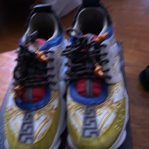 Versace PCS Unique Colors gold, blue,white and Versace pattern.